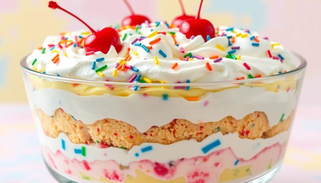 Pudding Jello Funfetti Poke Cake