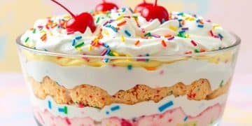 Pudding Jello Funfetti Poke Cake
