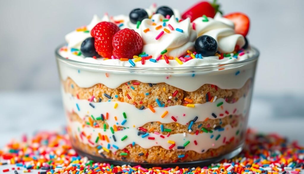 Pudding Jello Funfetti Poke Cake