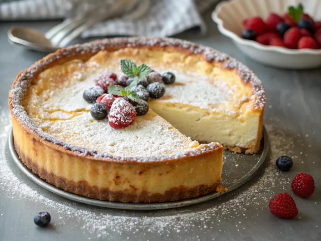 baked ricotta cheesecake