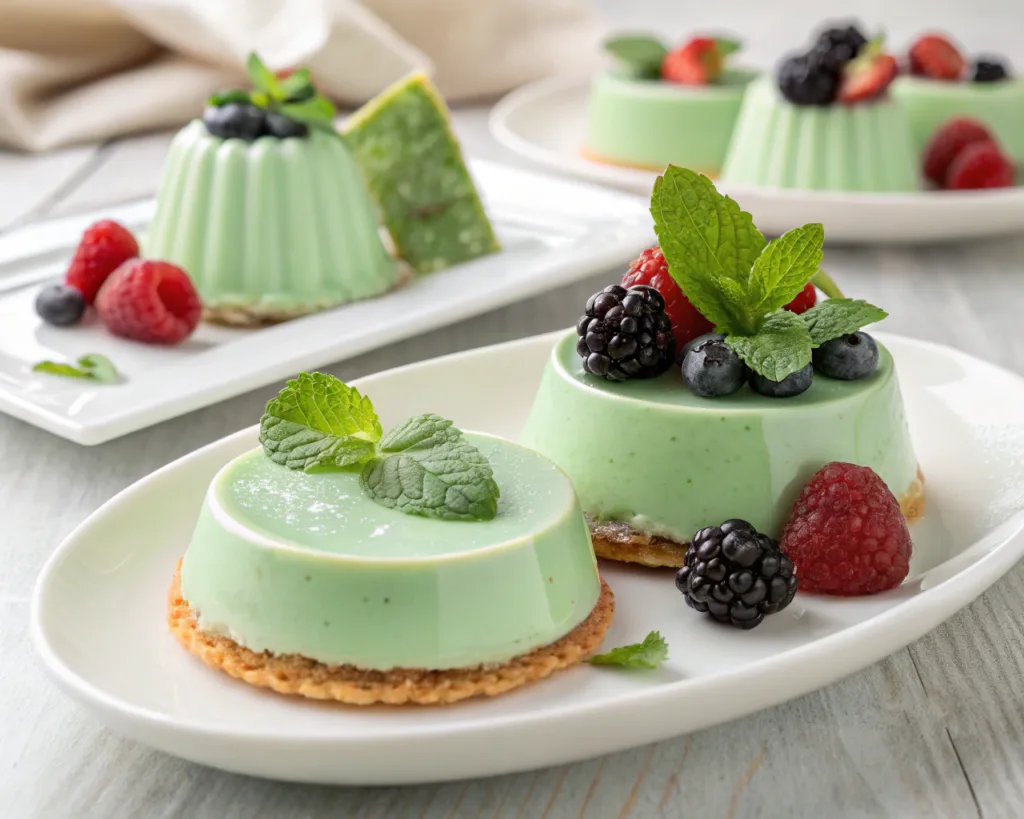 mint green color in italian desserts