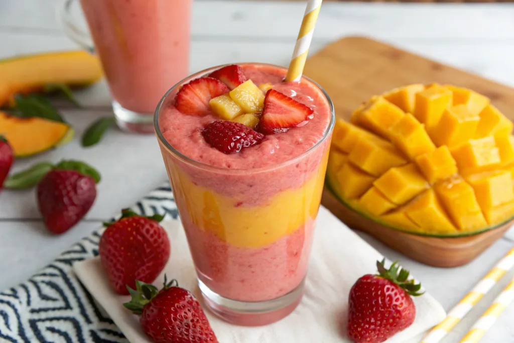 strawberry mango smoothie