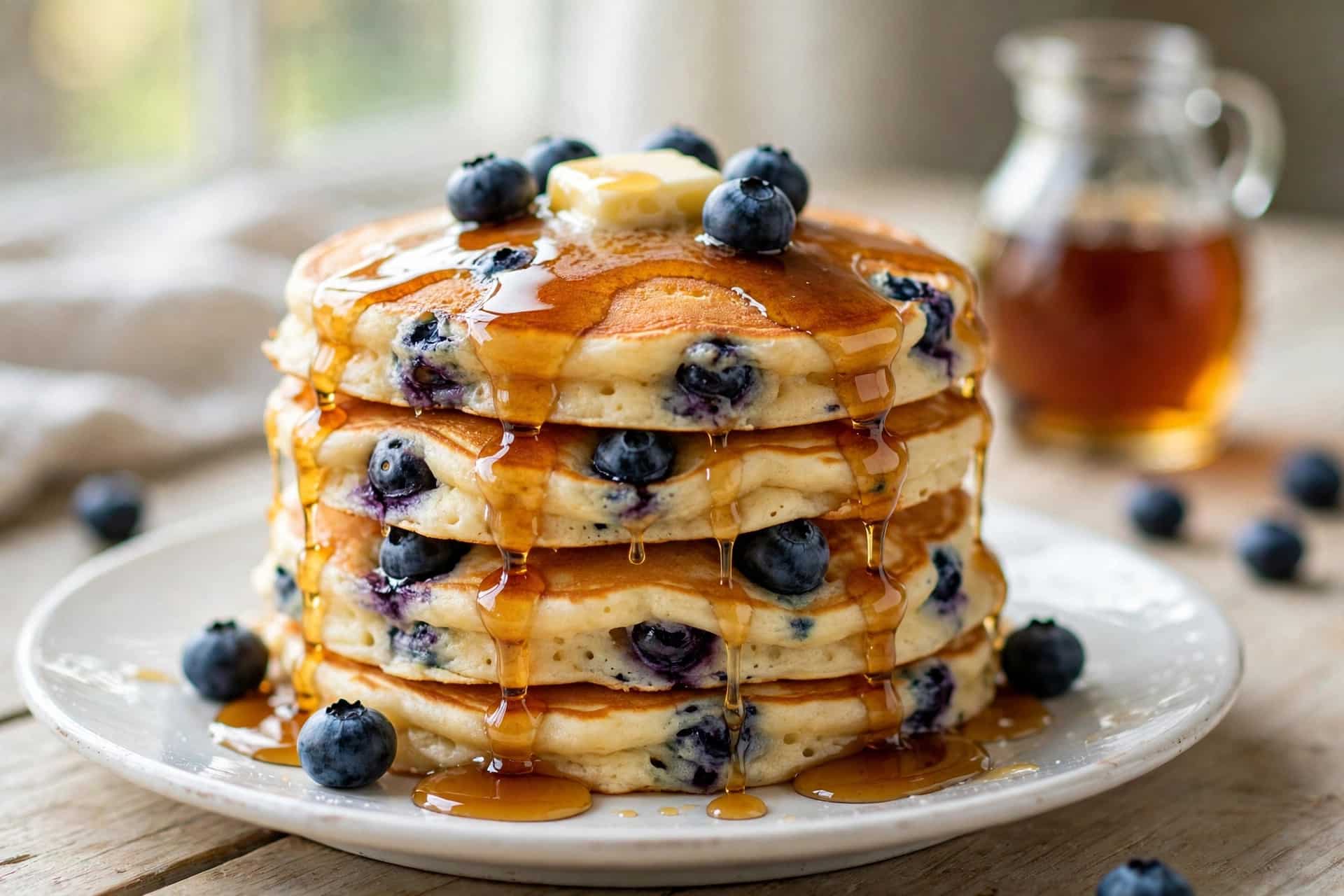 New blueberry pancake recipe rests batter for five minutes