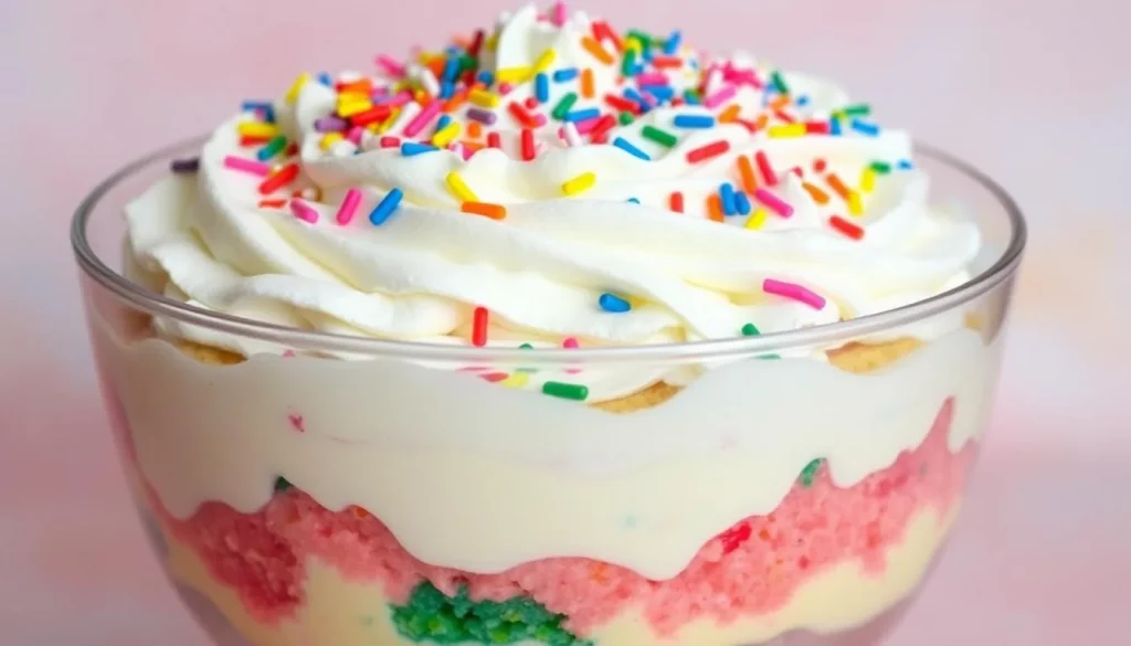 Pudding Jello Funfetti Poke Cake